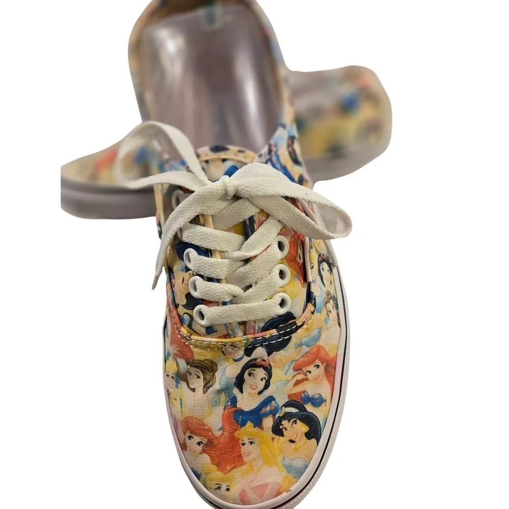 Vans Disney Princess Authentic Multi Color Canvas‎ Sneakers Mens 7.5 Womens 9